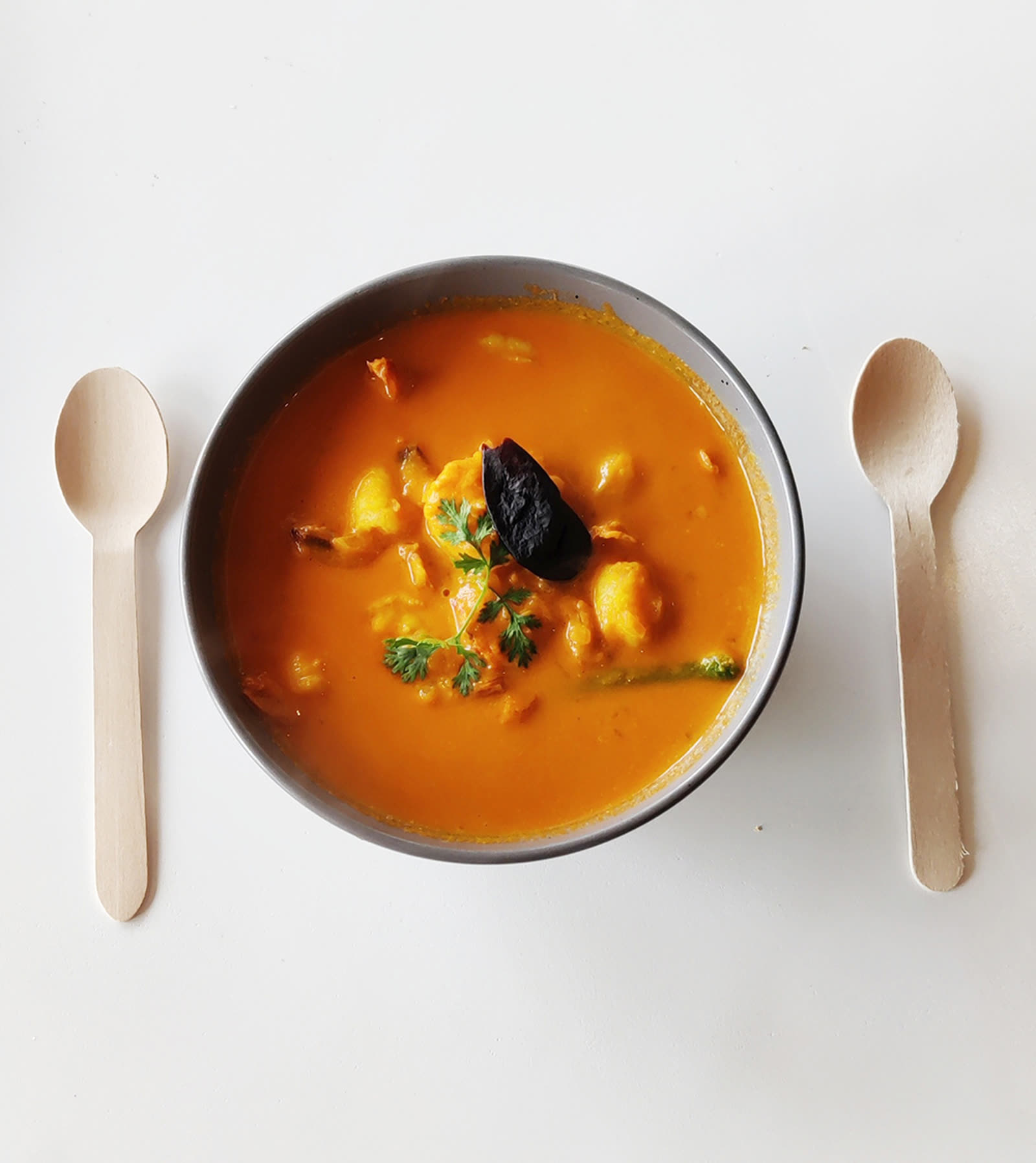 Prawn balchão & curry — Goan food